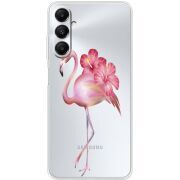 Прозрачный чехол BoxFace Samsung Galaxy A05s (A057) Floral Flamingo