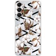Прозрачный чехол BoxFace Samsung Galaxy A05s (A057) Cotton flowers