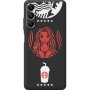 Черный чехол BoxFace Samsung Galaxy A05s (A057) RedWhite Coffee