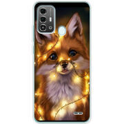 Чехол BoxFace ZTE Blade A53 Pro Різдвяна лисичка
