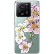 Прозрачный чехол BoxFace Xiaomi 13T Cherry Blossom