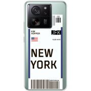 Прозрачный чехол BoxFace Xiaomi 13T Pro Ticket New York