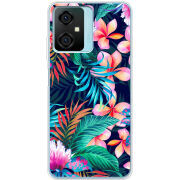 Чехол BoxFace Blackview Oscal C70 flowers in the tropics