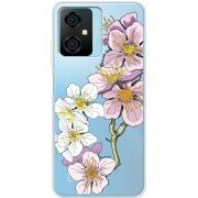 Прозрачный чехол BoxFace Blackview Oscal C70 Cherry Blossom
