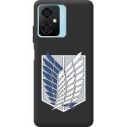 Черный чехол BoxFace Blackview Oscal C70 Атака Титанов Крылья Свободы