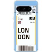 Прозрачный чехол BoxFace Google Pixel 8 Pro Ticket London