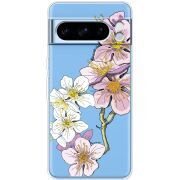 Прозрачный чехол BoxFace Google Pixel 8 Pro Cherry Blossom