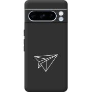Черный чехол BoxFace Google Pixel 8 Pro Paper Plane