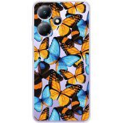 Прозрачный чехол BoxFace Infinix Hot 30 Butterfly Morpho