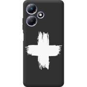 Черный чехол BoxFace Infinix Hot 30 Білий хрест ЗСУ