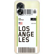 Прозрачный чехол BoxFace OPPO A38 4G Ticket Los Angeles
