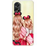 Прозрачный чехол BoxFace OPPO A38 4G Mouse Girls