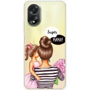 Прозрачный чехол BoxFace OPPO A38 4G Super Mama and Daughter