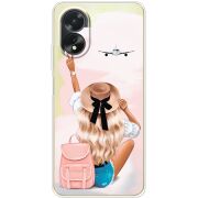 Прозрачный чехол BoxFace OPPO A38 4G Travel Girl