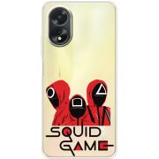 Прозрачный чехол BoxFace OPPO A38 4G siquid game люди в красном