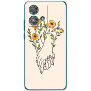 Чехол BoxFace Motorola Edge 40 Neo Flower Hands