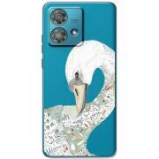 Прозрачный чехол BoxFace Motorola Edge 40 Neo Swan