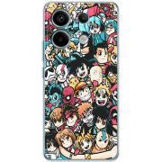 Чехол BoxFace Xiaomi Redmi Note 13 Pro 5G Anime Stickers