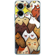Чехол BoxFace Xiaomi Redmi Note 13 Pro 5G Sleepy Cats