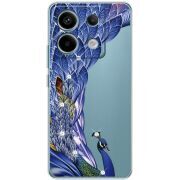 Чехол со стразами BoxFace Xiaomi Redmi Note 13 Pro 5G Peafowl