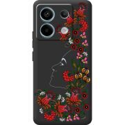 Черный чехол BoxFace Xiaomi Redmi Note 13 Pro 5G 3D Ukrainian Muse