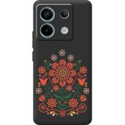 Черный чехол BoxFace Xiaomi Redmi Note 13 Pro 5G Ukrainian Ornament