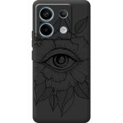 Черный чехол BoxFace Xiaomi Redmi Note 13 Pro 5G Eye