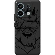 Черный чехол BoxFace Xiaomi Redmi Note 13 Pro 5G Bear King