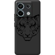 Черный чехол BoxFace Xiaomi Redmi Note 13 Pro 5G Tiger