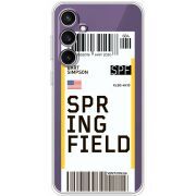 Прозрачный чехол BoxFace Samsung Galaxy S23 FE (S711) Ticket Springfield