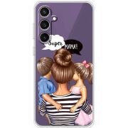 Прозрачный чехол BoxFace Samsung Galaxy S23 FE (S711) Super Mama