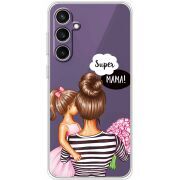 Прозрачный чехол BoxFace Samsung Galaxy S23 FE (S711) Super Mama and Daughter