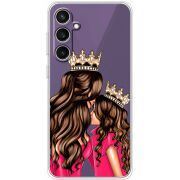 Прозрачный чехол BoxFace Samsung Galaxy S23 FE (S711) Queen and Princess