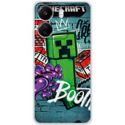 Чехол BoxFace Xiaomi Redmi 13C Minecraft Graffiti