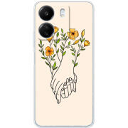 Чехол BoxFace Xiaomi Redmi 13C Flower Hands