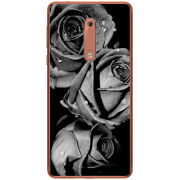Чехол Uprint Nokia 5 Black and White Roses