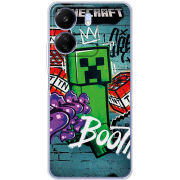 Чехол BoxFace Poco C65 Minecraft Graffiti