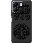 Черный чехол BoxFace Poco C65 Black Coffee