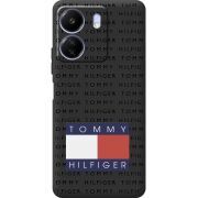 Черный чехол BoxFace Poco C65 Tommy Print