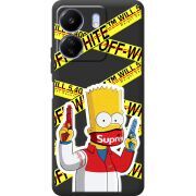 Черный чехол BoxFace Poco C65 White Bart