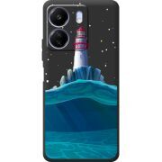 Черный чехол BoxFace Poco C65 Lighthouse