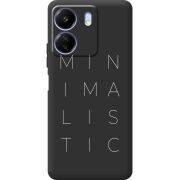 Черный чехол BoxFace Poco C65 Minimalistic