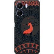 Черный чехол BoxFace Poco C65 Ornament