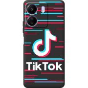 Черный чехол BoxFace Poco C65 Tik Tok
