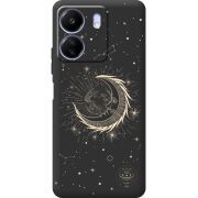 Черный чехол BoxFace Poco C65 Moon