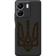 Черный чехол BoxFace Poco C65 Ukrainian Trident