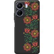 Черный чехол BoxFace Poco C65 Ethno