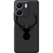 Черный чехол BoxFace Poco C65 Deer