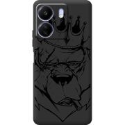 Черный чехол BoxFace Poco C65 Bear King