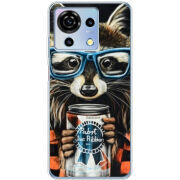Чехол BoxFace ZTE Blade V50 Vita Енот с банкой